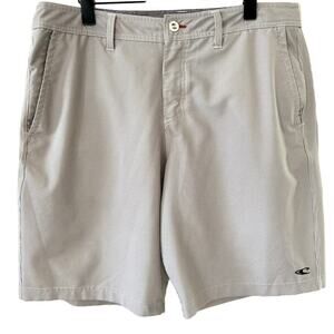 O'NEILL Hybrid Mens Searsucker Blue & White Vertical Striped Shorts Size 36‎
